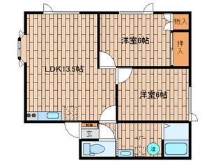 サンヒルズ南町の物件間取画像